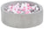 Piscine à balles 300 balles 90 cm gris, rose clair, rose (pastel) - Velinda