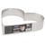 Cœur à mousse inox H 4,5 cm L 22 cm