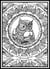 Tableau velours a colorier MANDALA CHOUETTE Sericolor