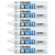 Lot de 6 marqueurs peinture permanents - PENTEL - Pointe biseautée 3-6 mm - Blanc