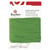 Cordon en coton, ciré, 1mm, carte 20 m, vert moyen
