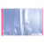Protège-documents en polypropylène 5/10e OPAK pochettes Cristal 40 vues - A4 - Rose - x 20 - Exacompta