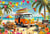 Puzzle 1000 pièces - Camping-Car à la Plage - Bluebird Puzzle