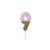 Bougie Pinky Or Chiffre 9