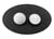 10 BOUTONS de TIGE à facettes BLANC Acrylique diamètre 13 mm 1 trou - creation couture Diy