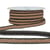 Bobine 20m Galon robe bicolore Marron/noir 14mm