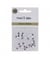 Oeil MOBILE Noir/blanc peluches diam. 6mm en lot de 40 - 3bCom Blanc