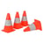 Set de 4 cones de delimitation 23 cm - plots signalisation, marquage - sport