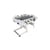 Scorpion Kick folding Football Table White - Cougar