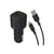 Muvit Chargeur Voiture USB 12W 2,4A et Câble Lightning vers USB 1,2m Noir