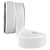 Bobine 20m élastique métal 40mm blanc