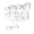 Graine Créative - Boutons pression résine Blanc (10 boutons)
