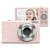 Appareil Photo Numérique Full HD 1080P 2,4 pouces 36MP Zoom 16X Rose YONIS