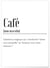 Poster Définition Café | A3 : 29,7x42cm