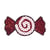 Patch Bonbon, 6,8x3,5cm, pour repasser, 1pce.