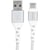 ENERGIZER Câble de Charge et de Données USB-A vers USB-C en Nylon Tressé 2m Anti-nœud Blanc