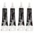 4 stylos de glaçage noirs