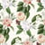 Lot de 4 serviettes en papier découpage collage 33 cm ROSE FEUILLAGE FL 131