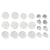 Nedis Lot de 20 Piles Boutons Lithium Alcaline 1.5 3V DC