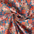 Tissu Coton imprimé Arty Fleuri Betti sur fond Bleu