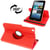 Housse Samsung Galaxy Tab 3 8' T3100 Mode Portrait Paysage Rotation 360° Rouge YONIS