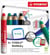 Kit marqueurs effaçables à sec STABILO MARKdry - 5 crayons - Multicolore - Pot aimanté - Chiffonnette