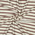Tissu Jersey Velours Eponge fil teint rayé Terracotta sur fond Ecru