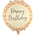 Ballon Aluminium Hélium Imprimé Léopard ''Happy Birthday''   Ø 35 cm