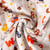 Tissu Coton Matelassé réversible Ray alphabet coloré et pois sur fond Ecru