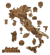 Carte des vins d’Italie en bois - 55 × 60 cm - Creatifwood