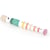 Flûte rayée multicolore en bois