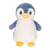 Peluche - Peluche Pingouin Câlin – Bleu Jean – 18 cm