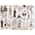 Feuille papier calque, papier velin scrapbooking Fabrika Decoru 30 x 42 cm COUTURE RETRO 0264