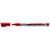 Lot de 12 Feutres tableau blanc effaçable LIQUID INK Pocket Pointe Ogive Moyenne Rouge VELLEDA