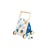 TITUS Chariot d'activités bleu tilleul et MDF laqué clair