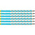 Lot 6 crayons graphite STABILO EASYgraph HB gaucher - Bleu clair