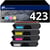 Pack 4 Toners compatibles BROTHER TN-423 - 123CONSOMMABLES