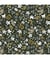 Tissu coton fleuri de 135 cm de largeur Marron vendu par 50 cm