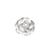 Broche fleur camélia 7 cm argent