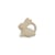 Anneau de dentition en caoutchouc Lapin Nougat