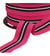 Bobine 20m élastique bicolore avec liseret central 32mm framboise