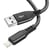 Moxie Câble pour iPhone en nylon tressé 1,2m, USB vers Lightning Noir