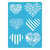 Pochoir plastique souple réutilisable 18,5 x 14,5 cm Fabrika Decoru COEUR DECORE 110