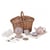 Set de the princesse dans un panier en osier - Egmont Toys - Beige