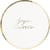 8 Assiettes Joyeux Anniversaire Or