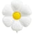 Marguerite Hippy Party Gonflable Géante - 95 cm