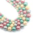 30 perles rondes en nacre naturelle teintée 6 mm fabrication bijoux 0550606