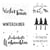 Clear Stamps - "Weihnachtsgrüße", 102,5x97mm, 6motifs, 1feuille