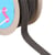 Bobine 20m Galon quatre cordons 15mm gris noir