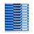 Module de classement Modulo Office10 tiroirs fermés - Bleu - Exacompta